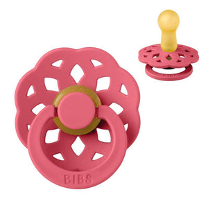 BIBS Rund Boheme Napp - Str. 2 - Naturgummi - Coral