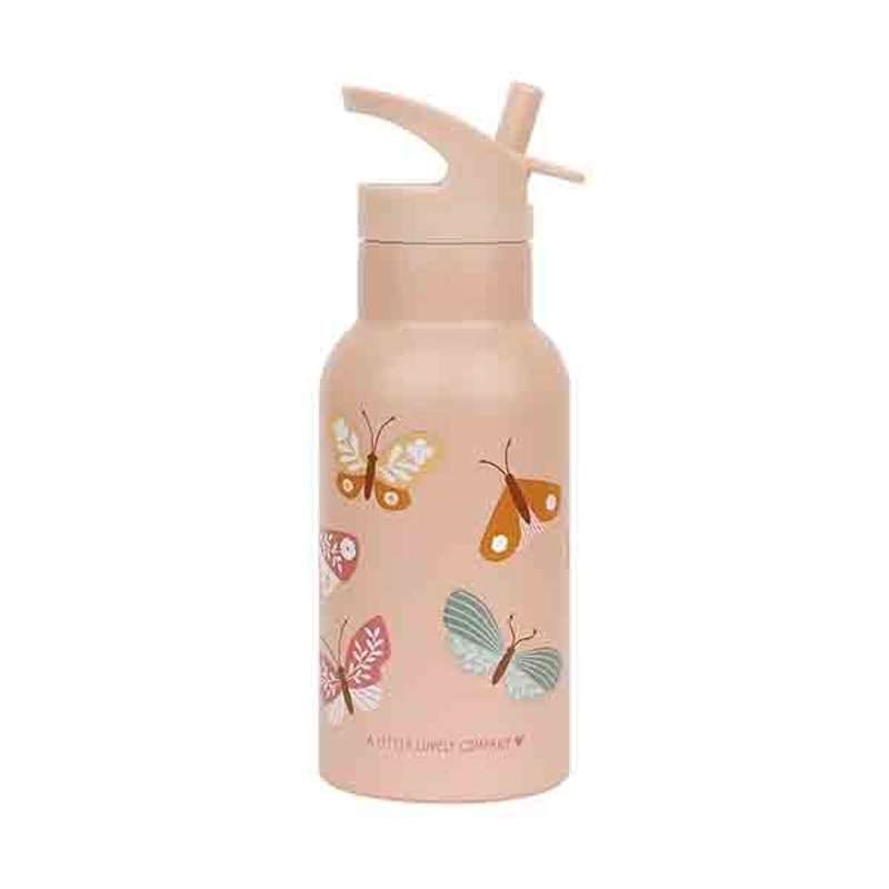 A Little Lovely Company Dricksflaska i Stål - 350ml - Butterflies