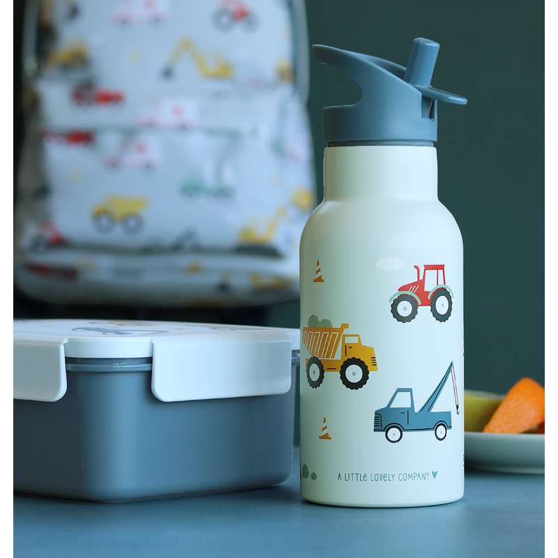 A Little Lovely Company dricksflaska i stål - 350ml - Vehicles