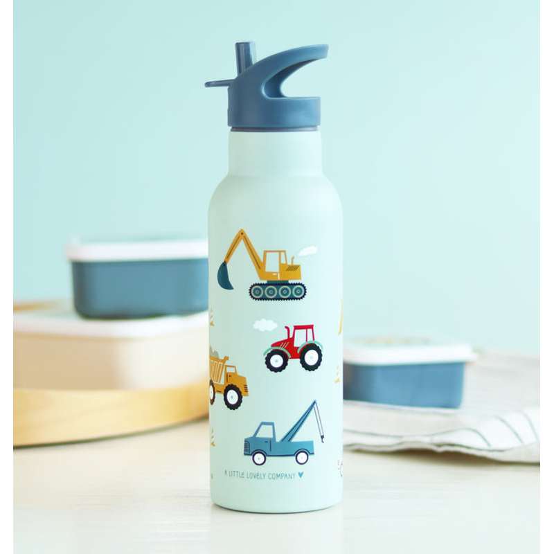 A Little Lovely Company Dricksflaska i Stål - XL - 500ml - Vehicles