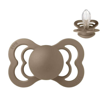 BIBS Symmetrisk Supreme napp - Str. 2 - Silikon - Dark Oak