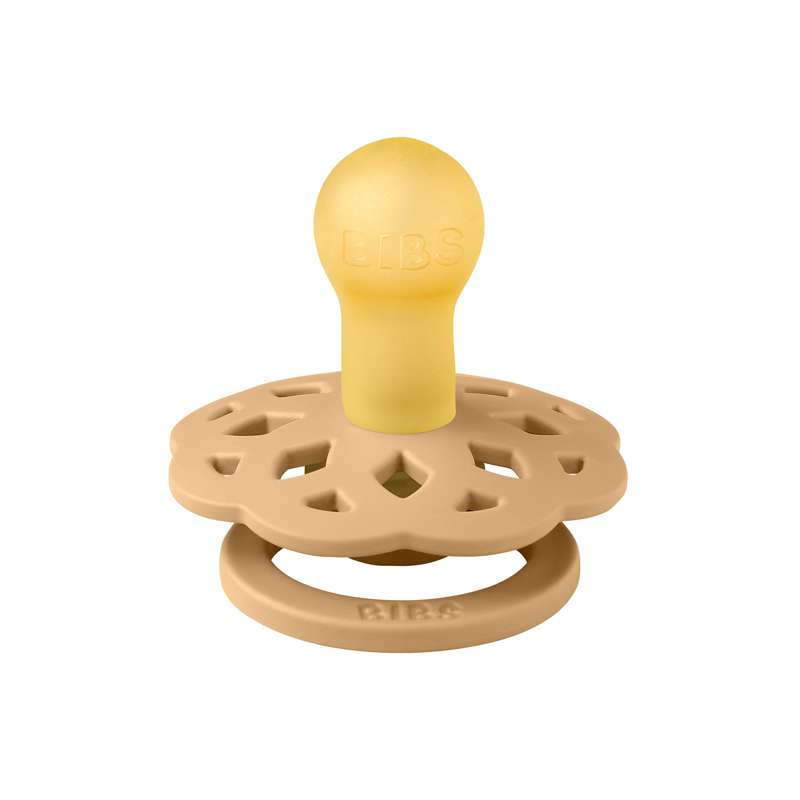 BIBS Rund Boheme napp - Str. 1 - Naturgummi - Desert Sand