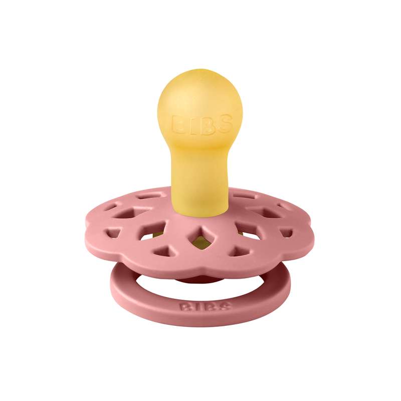 BIBS Rund Boheme napp - Str. 1 - Naturgummi - Dusty Pink