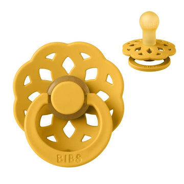 BIBS Rund Boheme Napp - Stl. 1 - Naturgummi - Honey Bee