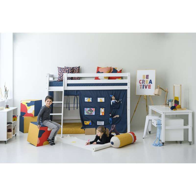 Hoppekids Quiltad Täckning till Madrass - 9 cm. - Flera Storlekar - Orion Blue 