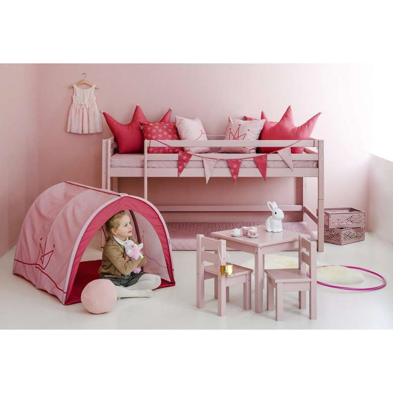 Hoppekids Quiltat Täck över Madrass - 9 cm. - Flera Storlekar - Pale Rose 
