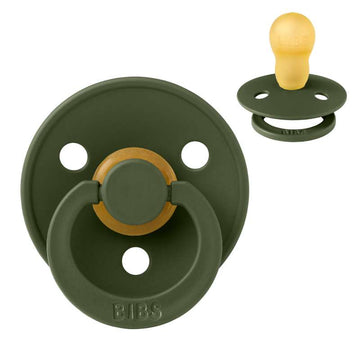 Bibs Rund Colour Napp - strl. 3 - naturgummi - Jägarsvart 