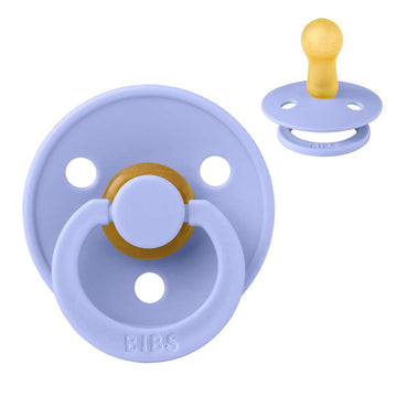 Bibs Rund Colour Napp - strl. 2 - naturgummi - Tyst 