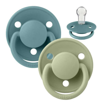 Bibs De Lux Napp - 2-Pack - Onesize - Silikon - Island Sea/Sage 