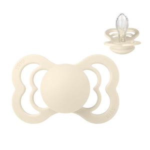 BIBS Symmetrisk Supreme napp - Str. 2 - Silikon - Ivory