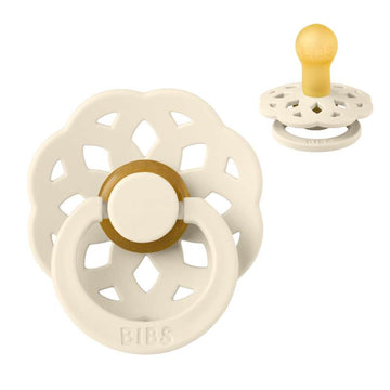 BIBS Rund Boheme Napp - Str. 1 - Naturgummi - Ivory
