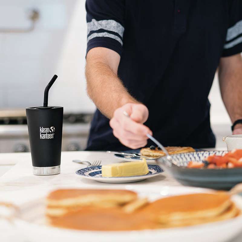 Klean Kanteen Sugrör i Rostfritt Stål m. Silikonspets - 4-Pack - 8mm - Flera färger 