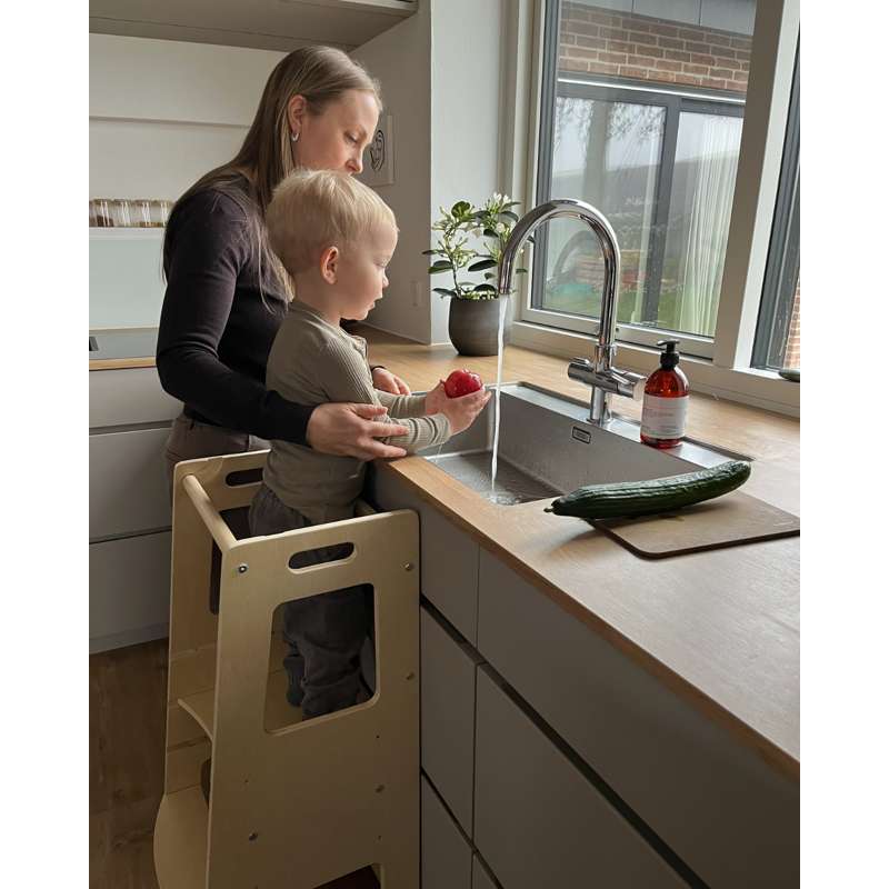 Kid'oh Hjälpa till pall - Justerbar - FSC - Natur