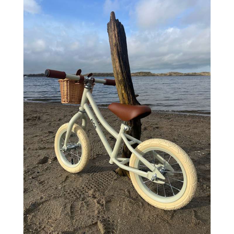 Kid'oh Balanscykel m. Cykelkorg - Pale Sage