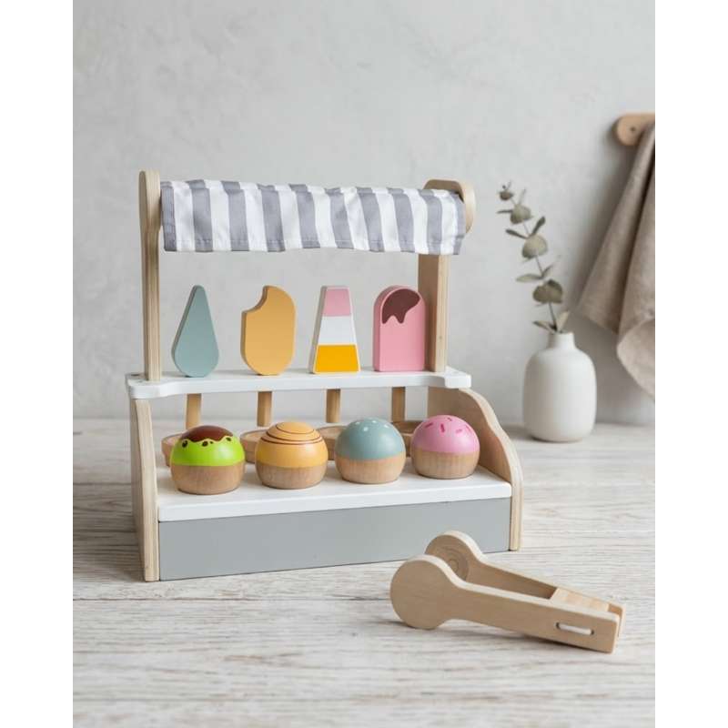 Kid'oh Glassbutik med tillbehör i trä - FSC