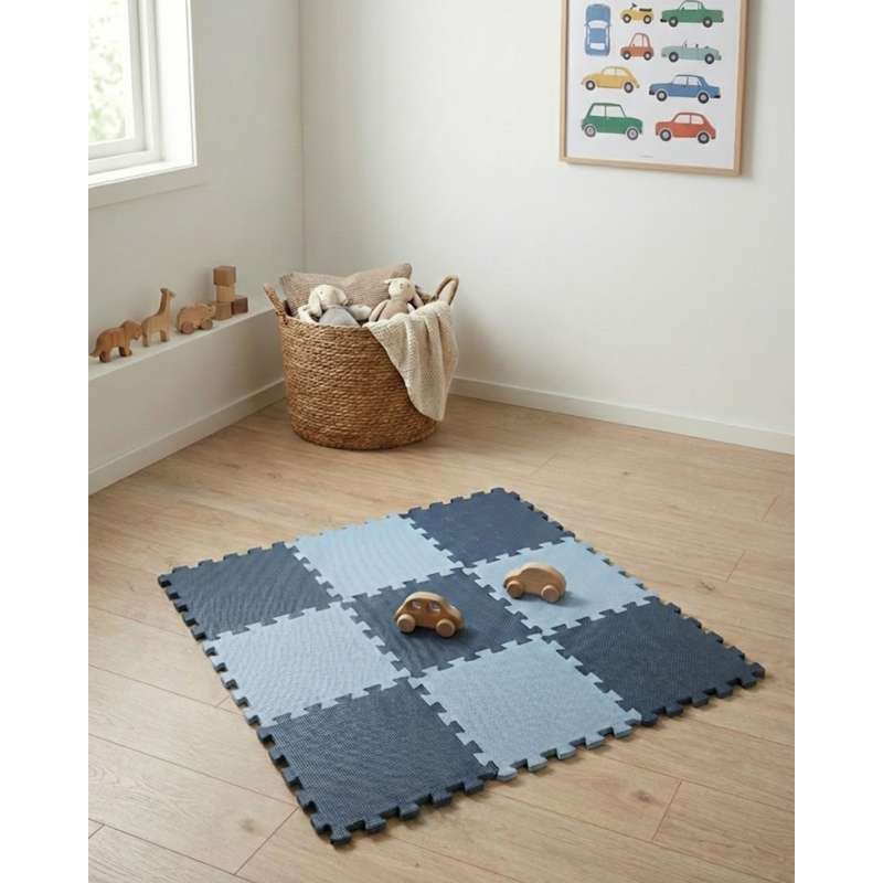 Kid'oh lekmatta - 2 x 9 bitar - Marine Blue/Dusty Blue