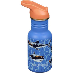 Klean Kanteen Classic Drickflaska - Kid SportCap - 355ml - Hajar i solglasögon 