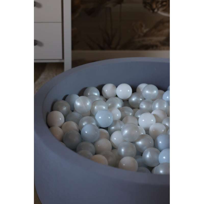 Kid'oh Bollhav - Grå - med 300 Bollar - White/Pearl/Blue Pearl