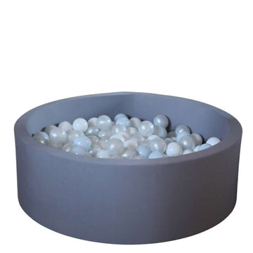 Kid'oh Bollhav - Grå - med 300 Bollar - White/Pearl/Blue Pearl
