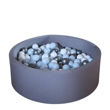 Kid'oh Bollhav - Grå - med 300 Bollar - White/Silver/Blue Pearl