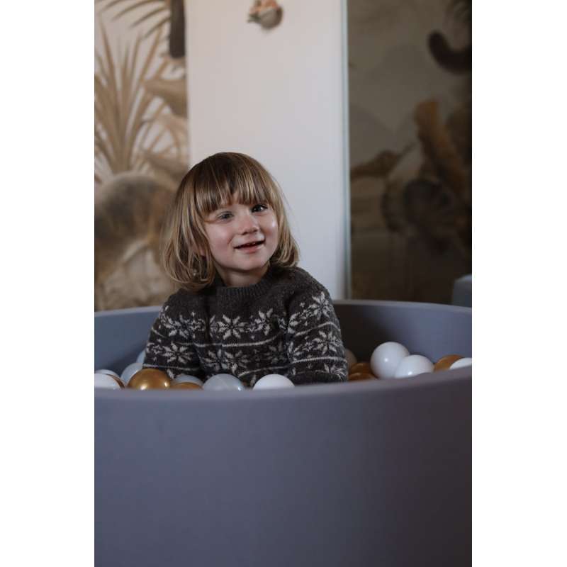 Kid'oh bollhav - Grå - m. 300 bollar - White/Pearl/Golden