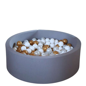 Kid'oh bollhav - Grå - m. 300 bollar - White/Pearl/Golden