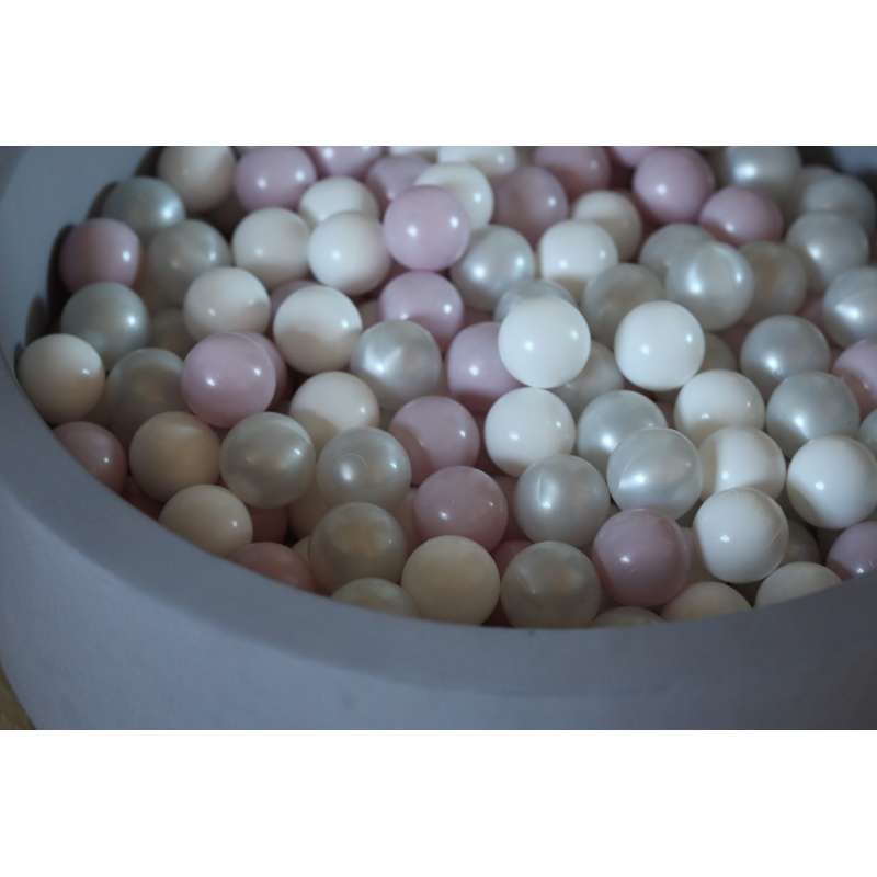 Kid'oh Bollhav - Grå - med 300 Bollar - White/Pearl/Pink Pearl