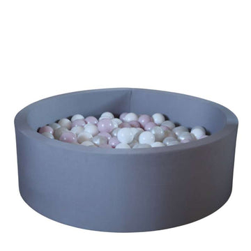 Kid'oh Bollhav - Grå - med 300 Bollar - White/Pearl/Pink Pearl