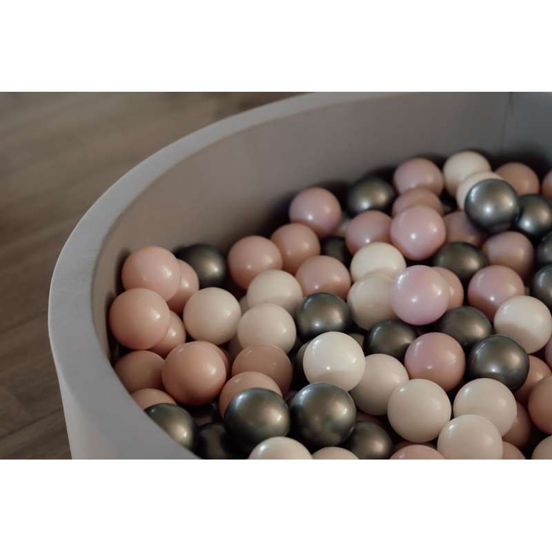 Kid'oh Bollhav - Grå - med 300 Bollar - White/Silver/Pink Pearl
