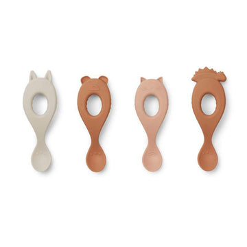 Liewood Liva Blöde Babyskedar - 4-pack - Silikon - Rosmix 