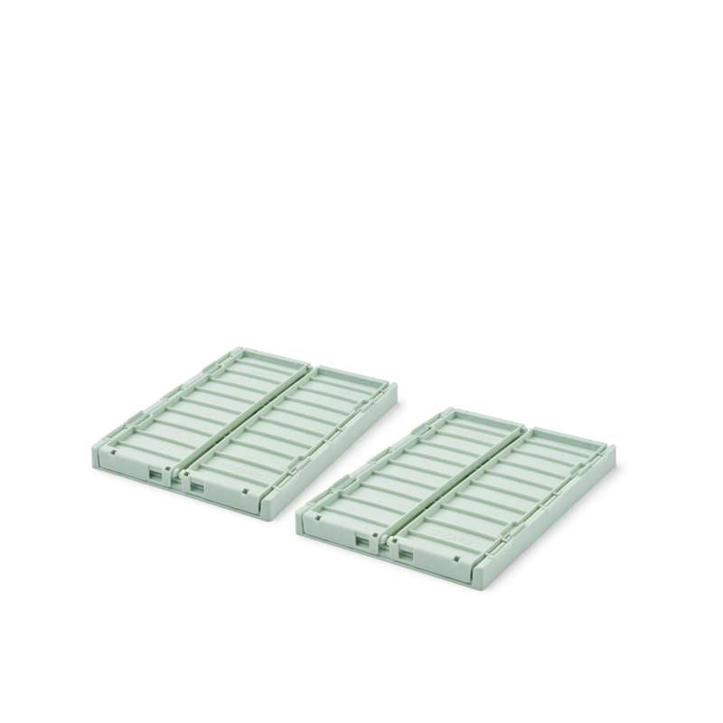 Liewood Weston Förvaringsbox - 2-pack - Liten - Ljus Pepparmint 