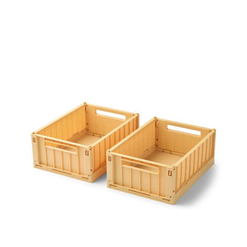Liewood Weston Förvaringslåda - 2-pack - Liten - Citron Gul 