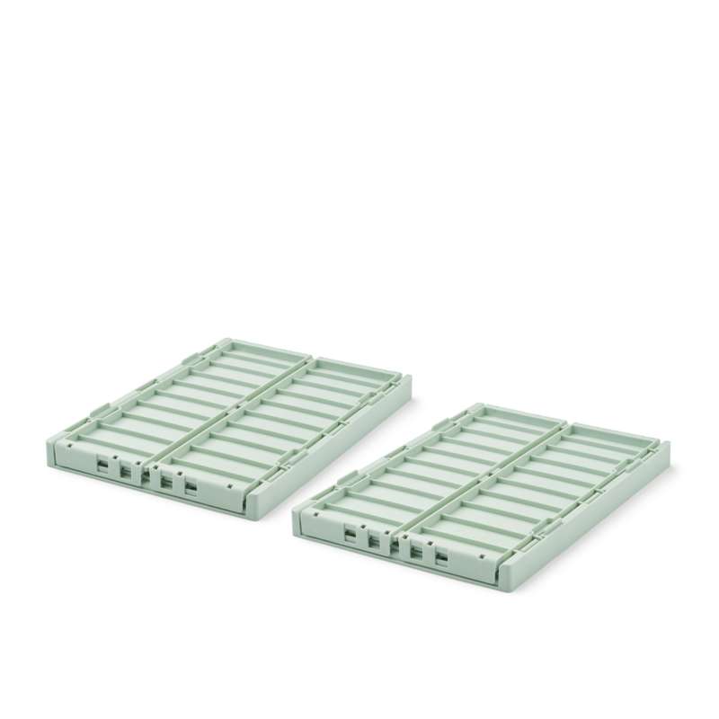 Liewood Weston Förvaringslåda - 2-pack - Medium - Ljus Pepparmint 