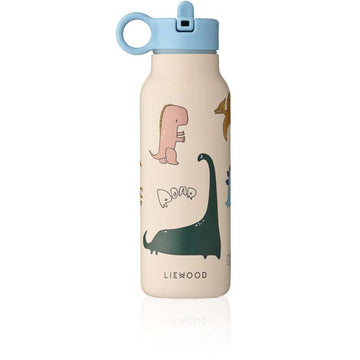 Liewood Falk Vattenflaska - Rostfritt Stål - 350ml - Dino Roar/Sandy