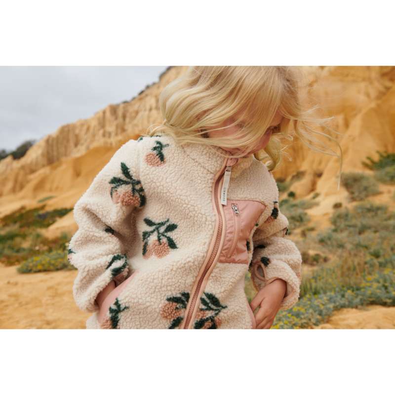 Liewood Nolan Fleecejacka - Peach/Sea Shell 