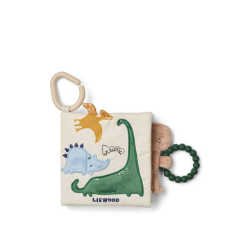 Liewood Fey Dino Roar Tygbok - Dino Roar/Dove Blue