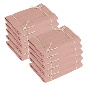Oh'Naturel Ekologiska Muslinfiltar - 10-pack - Rose