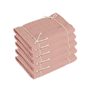 Oh'Naturel Ekologiska Muslinfiltar - 5-pack - Rose