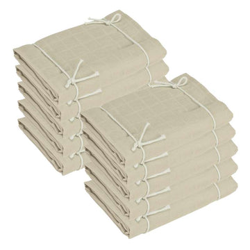 Oh'Naturel Ekologiska Muslinfiltar - 10-pack - Sand