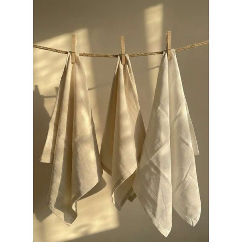 Oh'Naturel Ekologiska Muslinfiltar - 5-pack - Sand