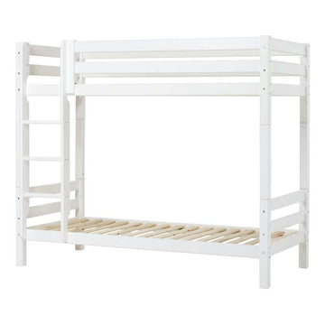 Hoppekids ECO Luxury - Höjd Våningsäng - 177 cm. - Rak Stege - Flera Storlekar - Vit 