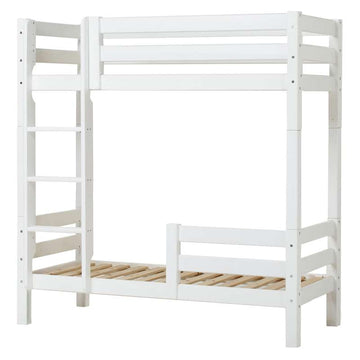 Hoppekids ECO Luxury - Hög Säng - 70x160 cm. - Två Sänghäster - Vit 
