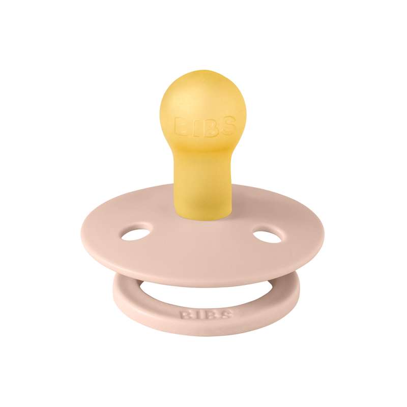 BIBS Rund Colour Napp - Strl. 1 - Naturgummi - Ladybug Studio - Blush