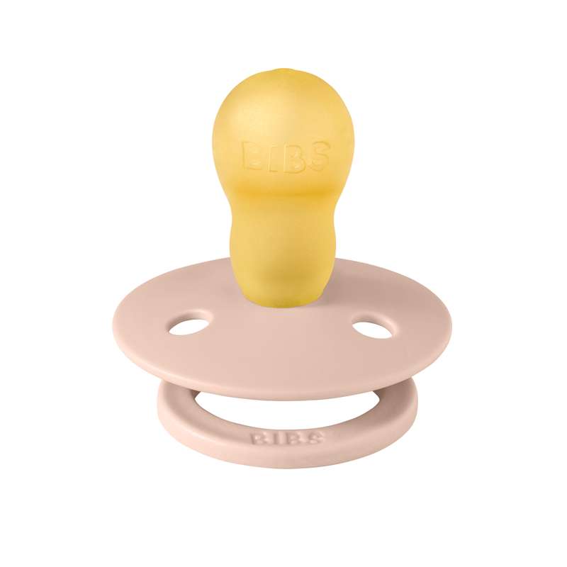 BIBS Rund Colour Napp - Strl. 3 - Naturgummi - Ladybug Studio - Blush