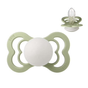 BIBS Symmetrisk Supreme Napp - Str. 2 - Silikon - GLOW - Sage