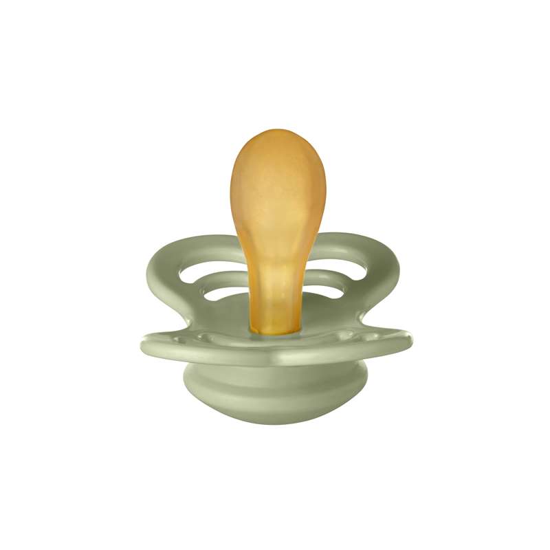 BIBS Symmetrisk Supreme napp - Str. 2 - Naturgummi - Sage