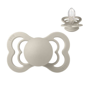 BIBS Symmetrisk Supreme Napp - Str. 2 - Silikon - Sand