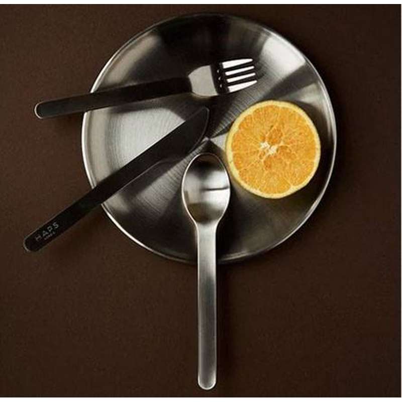 HAPS Nordic Picknick Tallrik - Rostfritt Stål - 4-Pack 