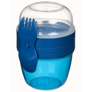 Sistema Snackbox - Snackkapsel Att Ta Med - 515ml - Oceanblå 