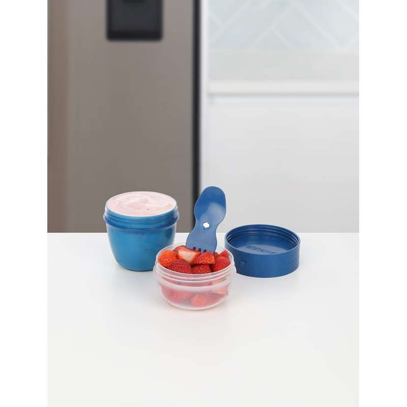 Sistema Snackbox - Snackkapsel Att Ta Med - 515ml - Oceanblå 